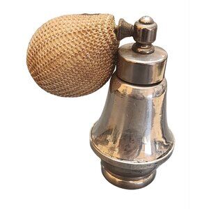 Vintage Sterling Glass Mayflower Perfume Bottle With Atomizer Weighted Base